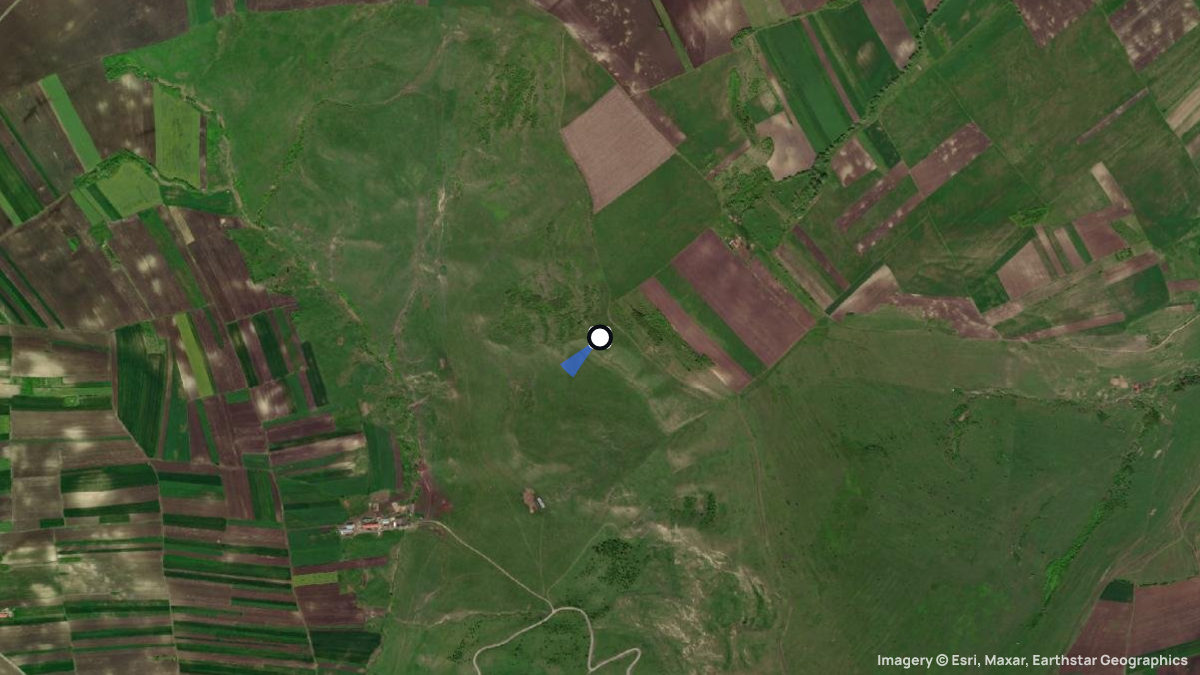 Satellitenkarte von Daia Romana mit Start- und Landeplätzen