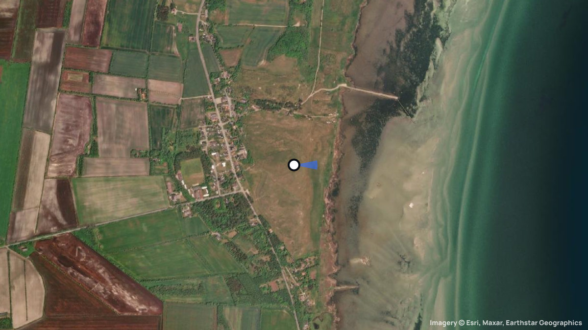 Satellitenkarte von Dokkedal mit Start- und Landeplätzen