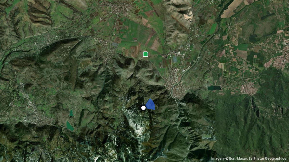 Satellite map of St. Iliya with its launches and landings