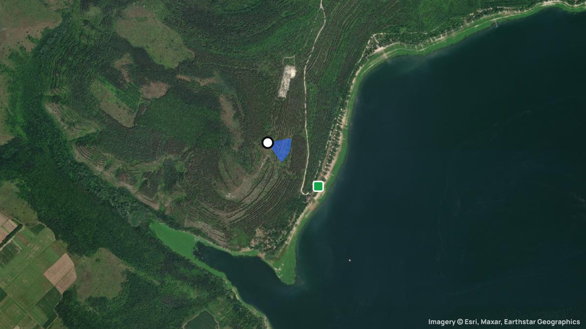Satellite map of Bakota with its launches and landings