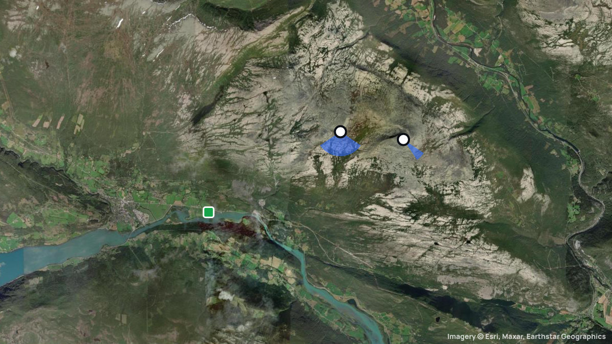 Satellite map of Blaho with its launches and landings