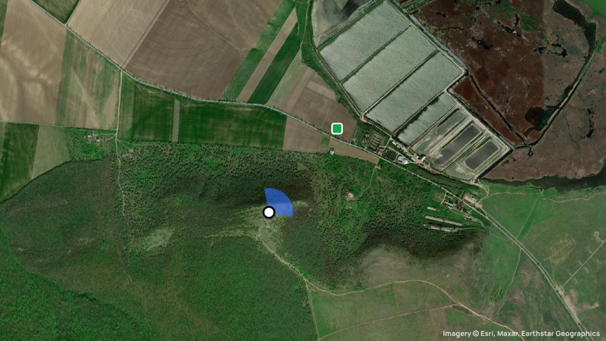 Satellitenkarte von Enisala mit Start- und Landeplätzen