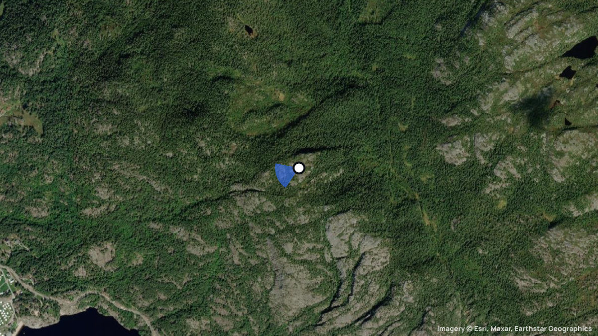 Satellite map of Bjorg Fjell with its launches and landings