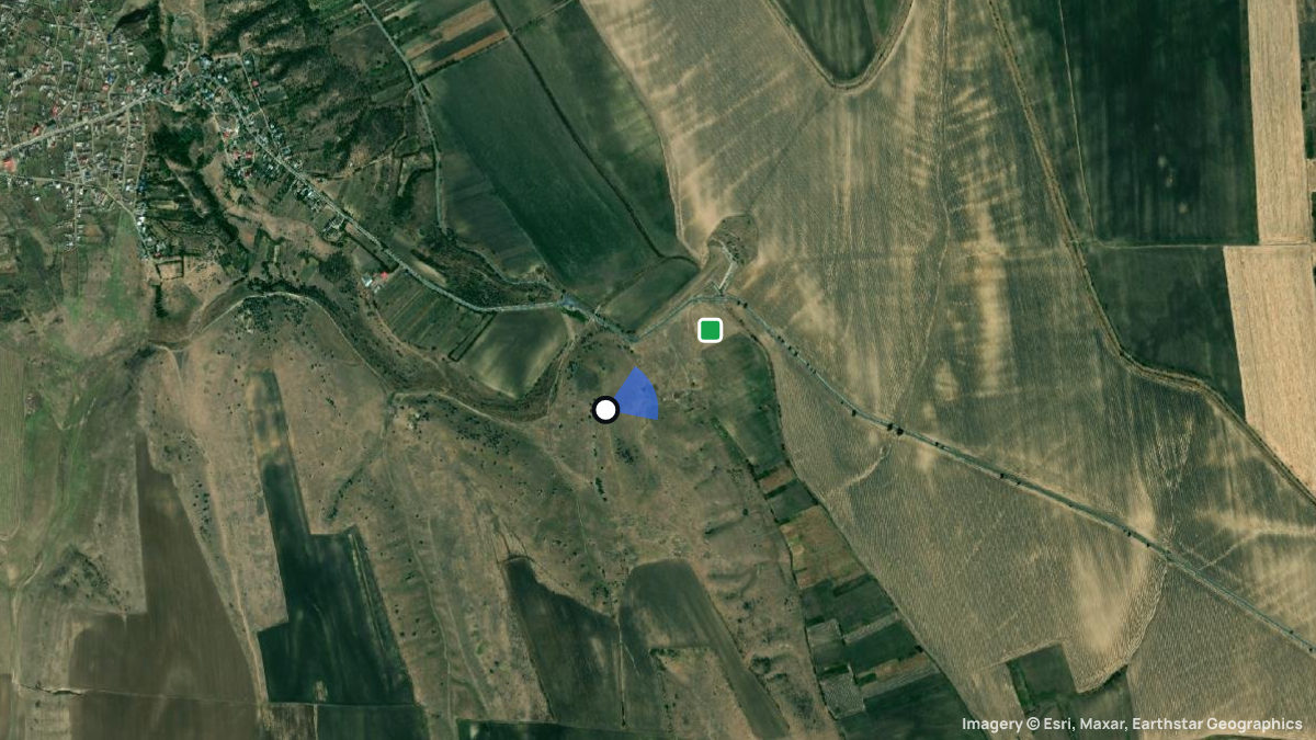 Satellitenkarte von Scanteiesti mit Start- und Landeplätzen