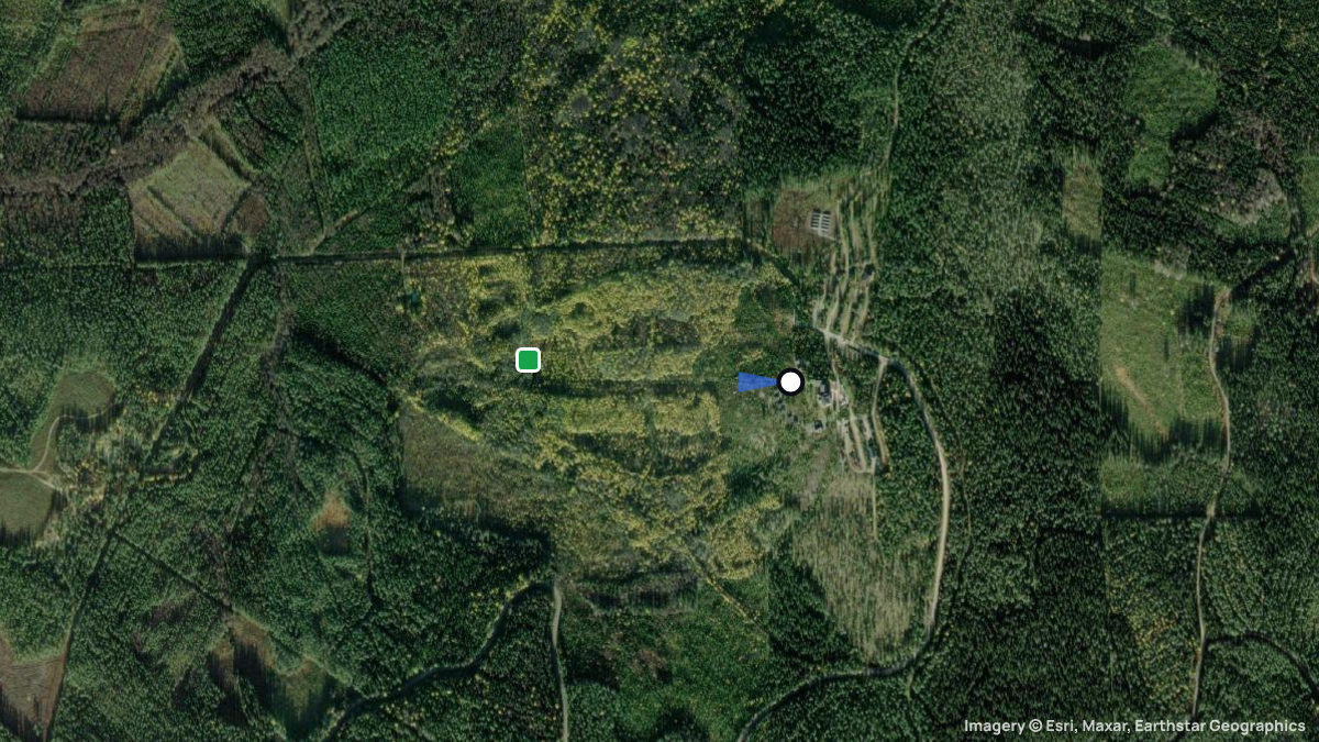 Satellite map of Kivesjärvi with its launches and landings