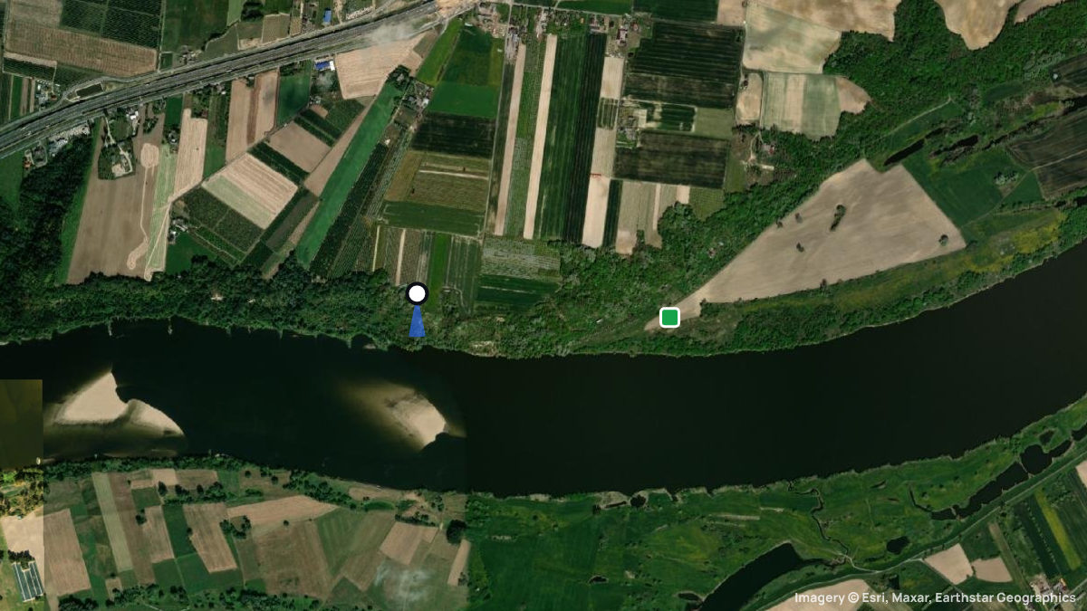 Satellitenkarte von Wiag mit Start- und Landeplätzen