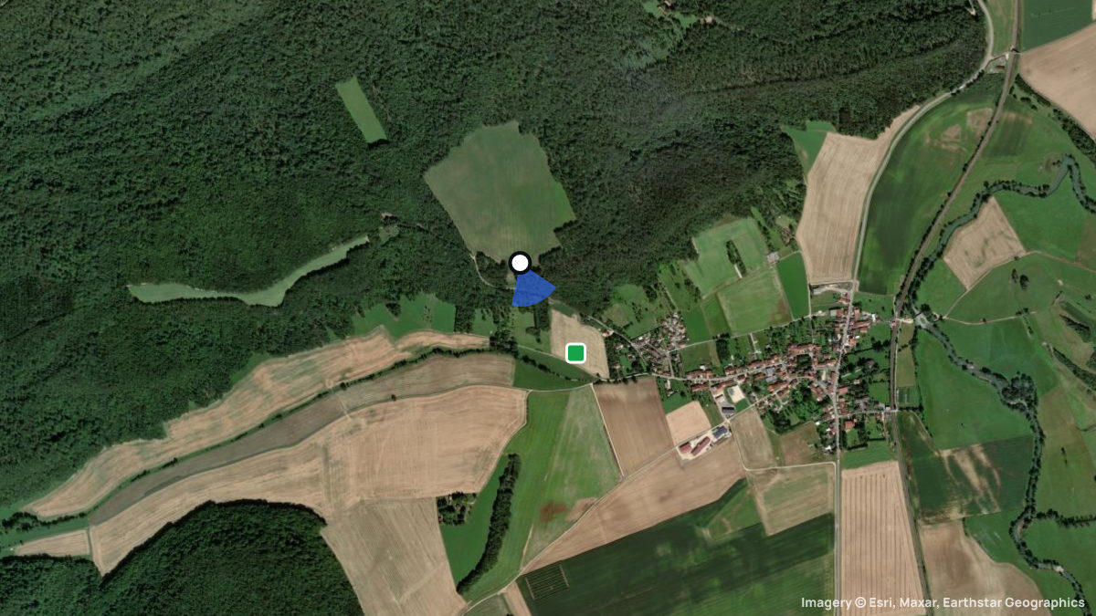 Satellitenkarte von Soncourt mit Start- und Landeplätzen