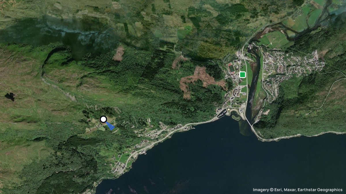 Satellite map of Kringla with its launches and landings