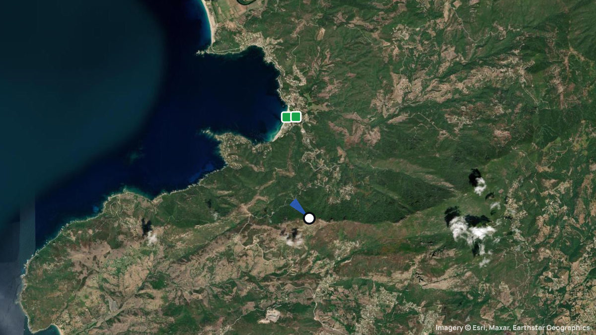 Satellitenkarte von San Bastiano 2 mit Start- und Landeplätzen