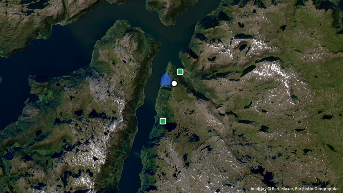 Satellite map of Heng with its launches and landings