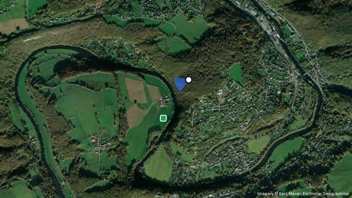 Satellite map of Avister with its launches and landings