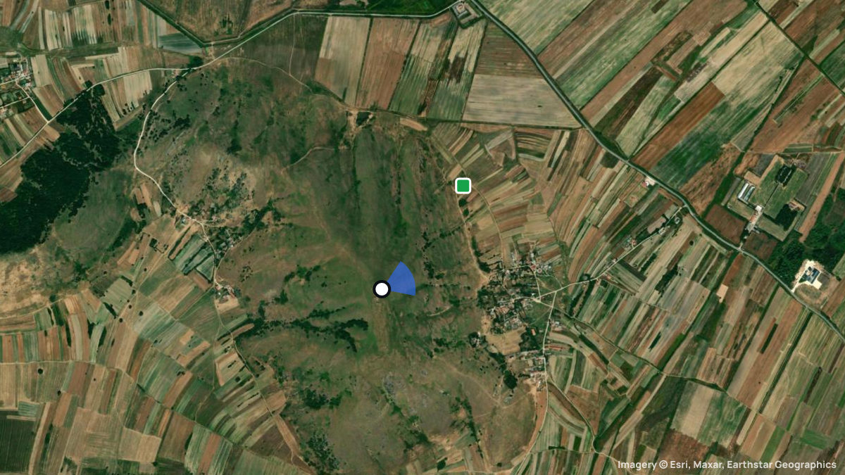 Satellitenkarte von Novoselani mit Start- und Landeplätzen