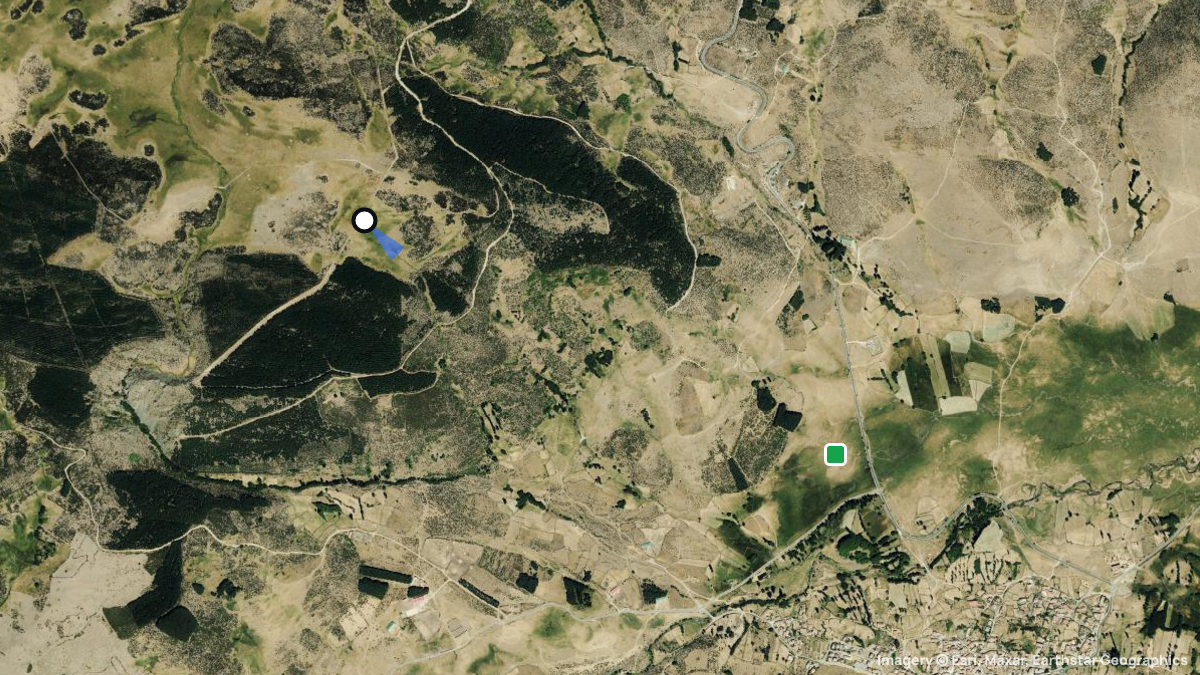 Satellitenkarte von Puerto del Chia mit Start- und Landeplätzen