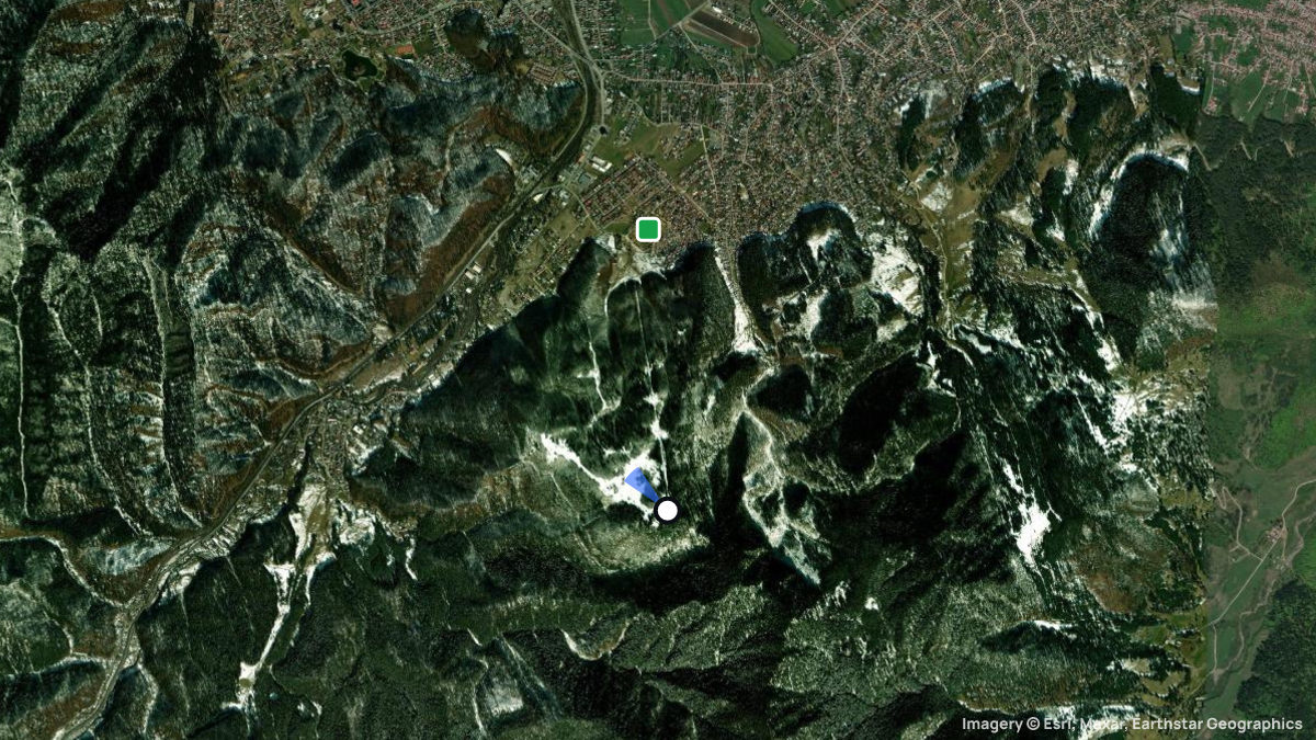 Satellite map of Bunloc with its launches and landings