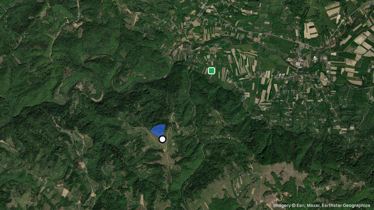 Satellite map of Copalnic with its launches and landings