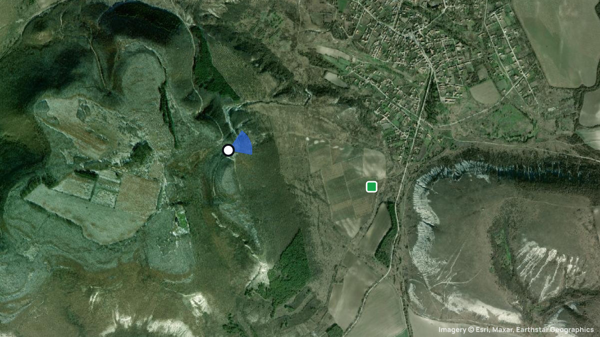 Satellite map of Nevsha with its launches and landings