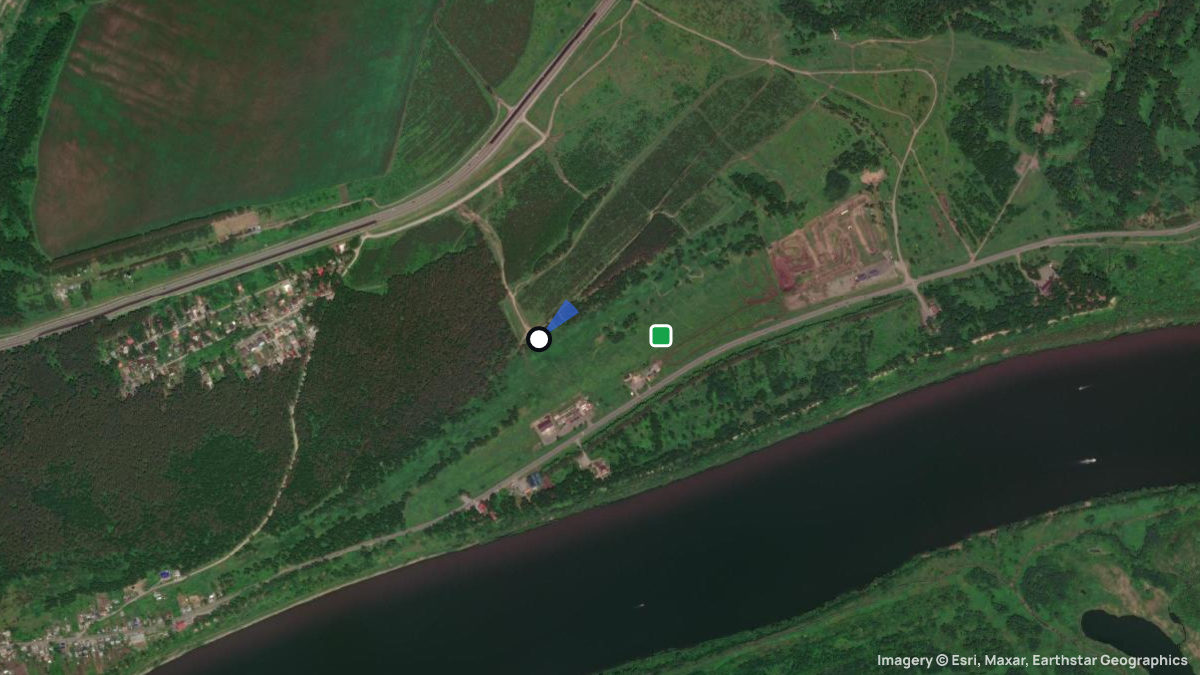 Satellitenkarte von Bald Hill mit Start- und Landeplätzen