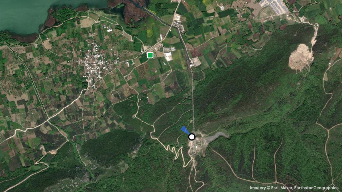 Satellite map of Fadilli with its launches and landings