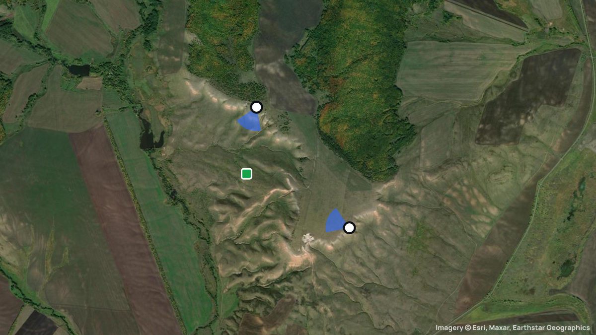 Satellite map of Samara with its launches and landings