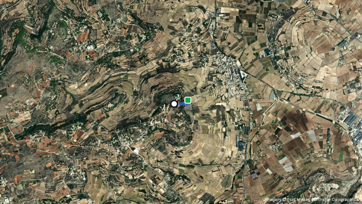 Satellitenkarte von Burmarrad mit Start- und Landeplätzen