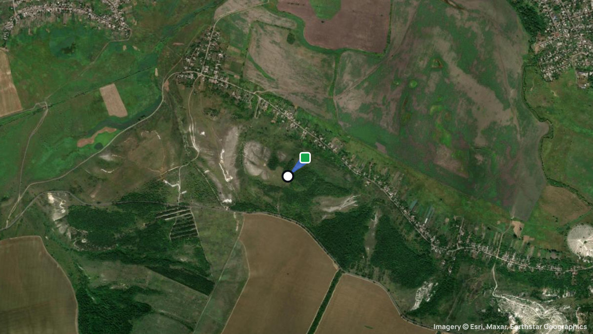 Satellite map of Karachun with its launches and landings