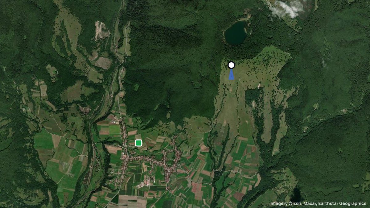 Satellitenkarte von St. Ana mit Start- und Landeplätzen