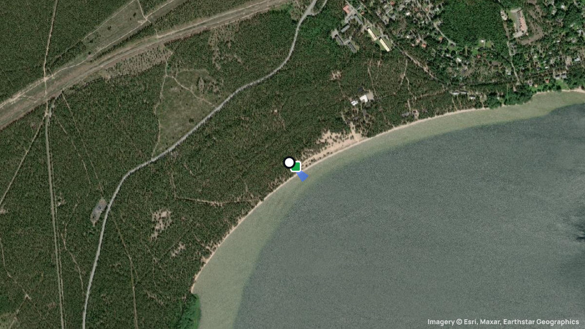 Satellite map of Hanko with its launches and landings