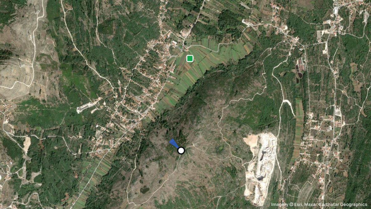 Satellite map of Arrimal with its launches and landings