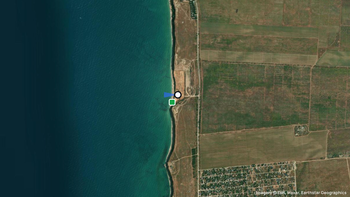 Satellite map of Kacha with its launches and landings