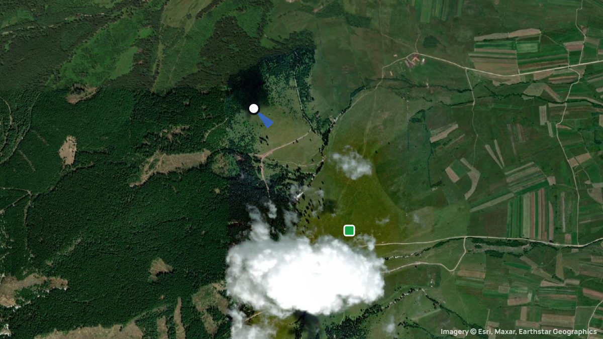 Satellite map of Sansimion with its launches and landings