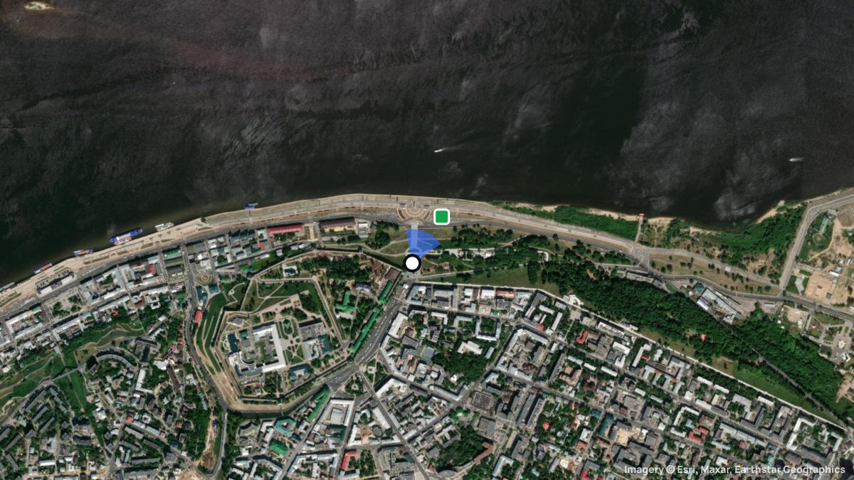 Satellite map of Minina with its launches and landings