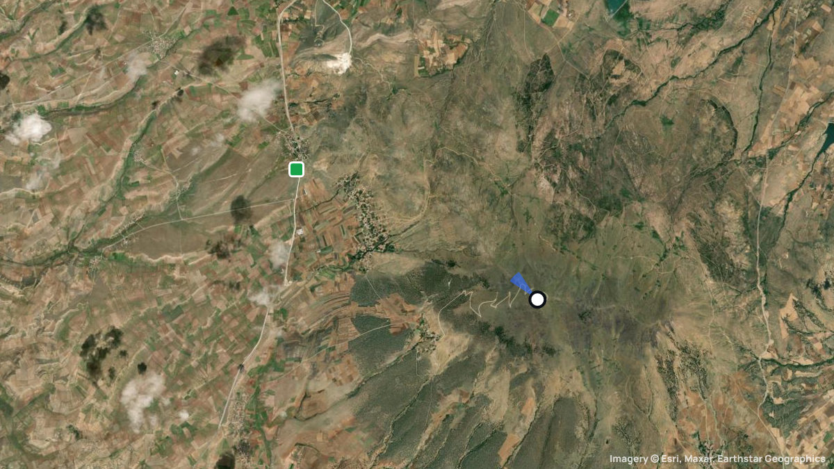 Satellite map of Ekecik with its launches and landings
