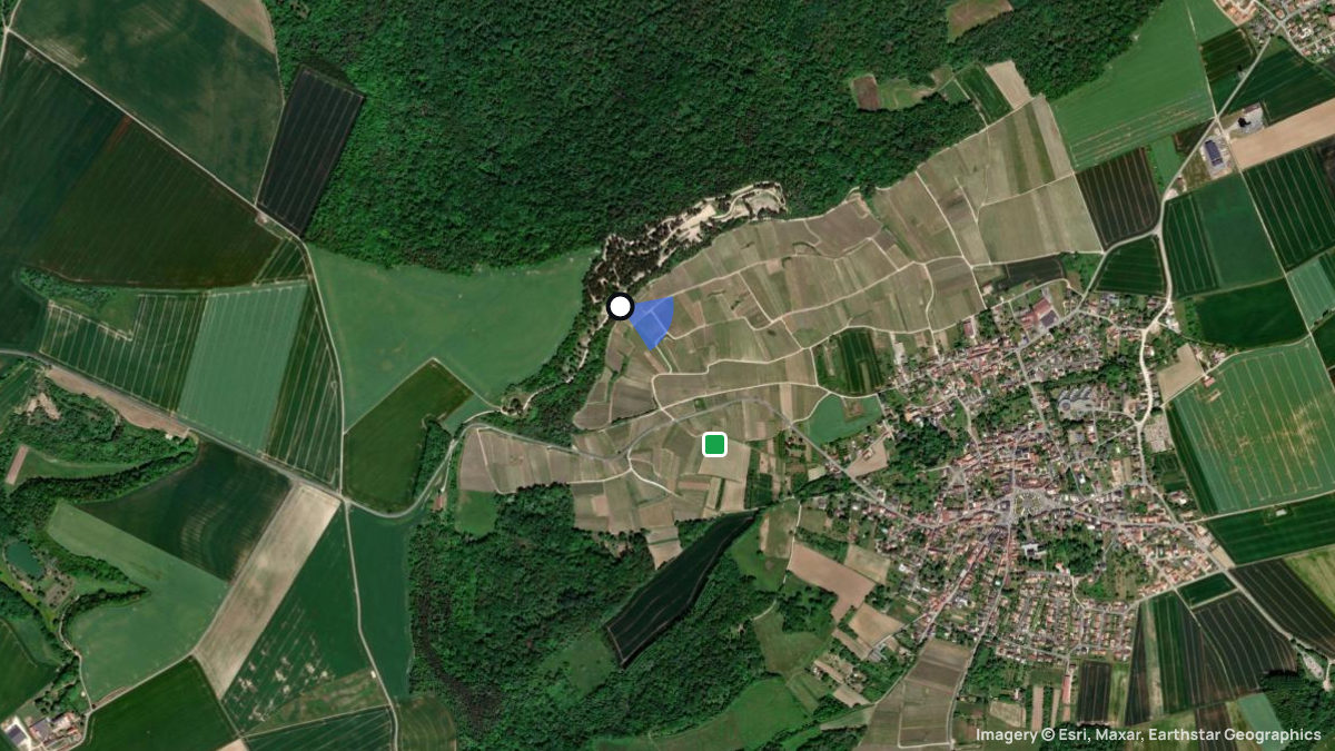 Satellitenkarte von Hermonville mit Start- und Landeplätzen