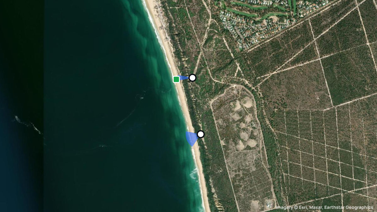 Satellite map of Fonta de Telha with its launches and landings