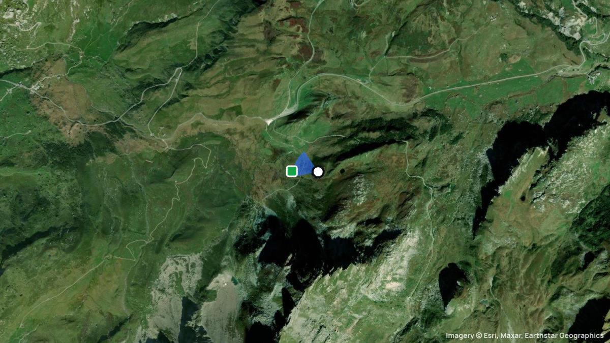Satellitenkarte von Le Cormet de Roseland mit Start- und Landeplätzen
