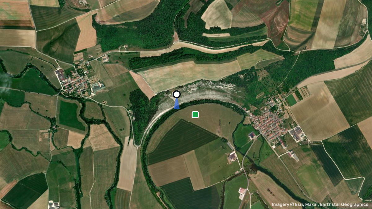 Satellite map of Pagny-La-Blanche-Cote with its launches and landings