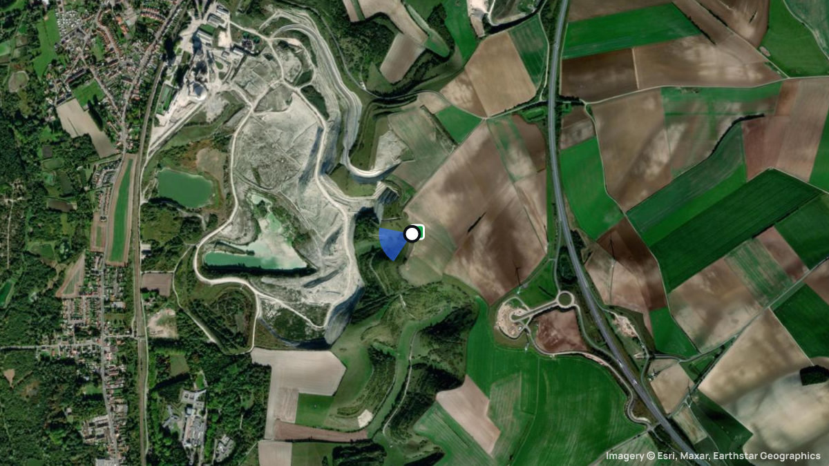 Satellitenkarte von Dannes mit Start- und Landeplätzen