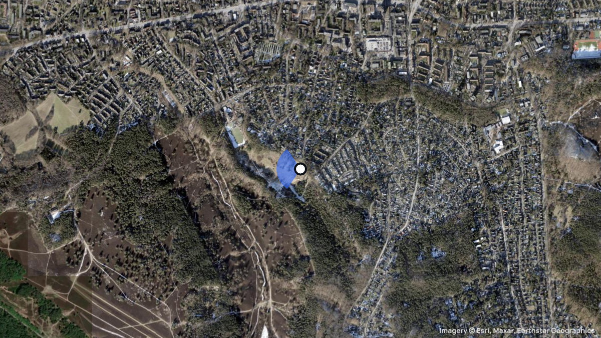 Satellite map of Fischbek with its launches and landings