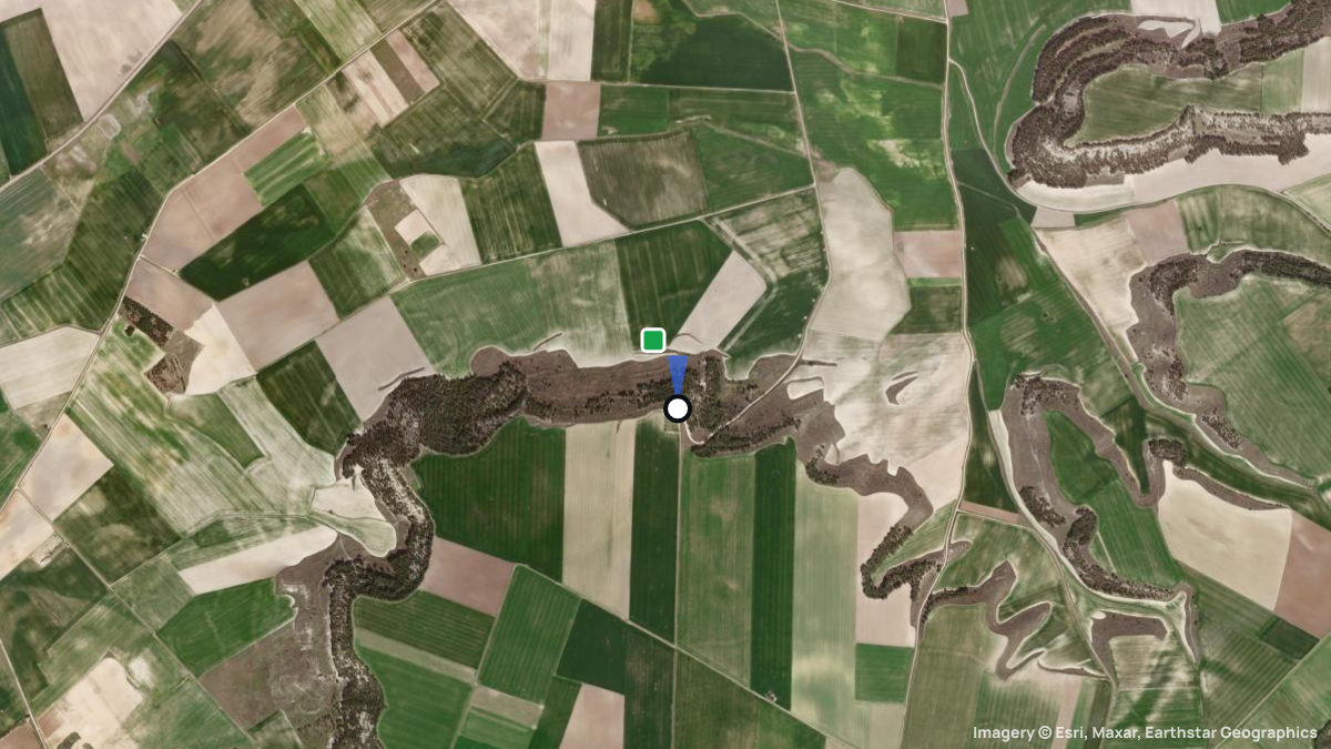 Satellitenkarte von La Ermita mit Start- und Landeplätzen