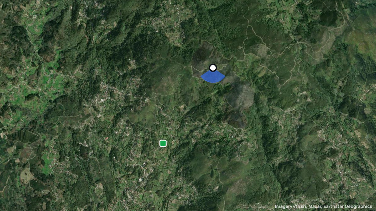 Satellite map of Gomide with its launches and landings