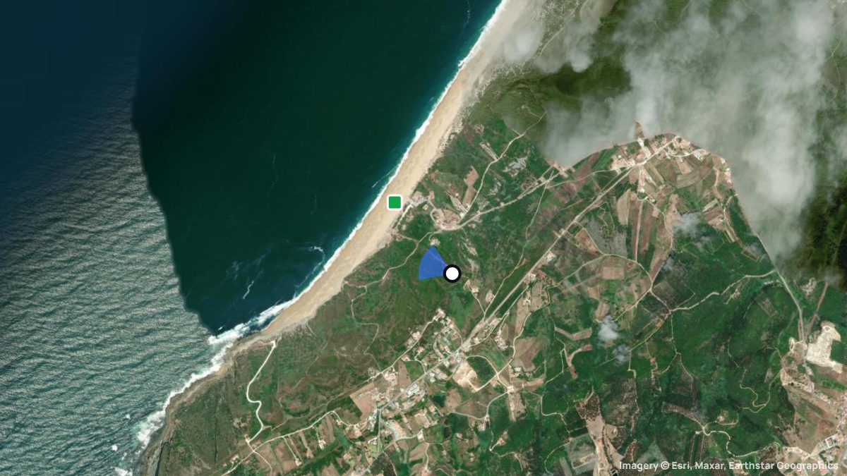 Satellitenkarte von Salgado mit Start- und Landeplätzen