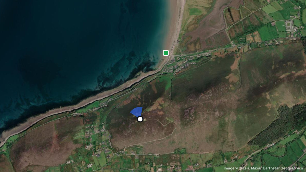 Satellite map of Rossbeigh with its launches and landings