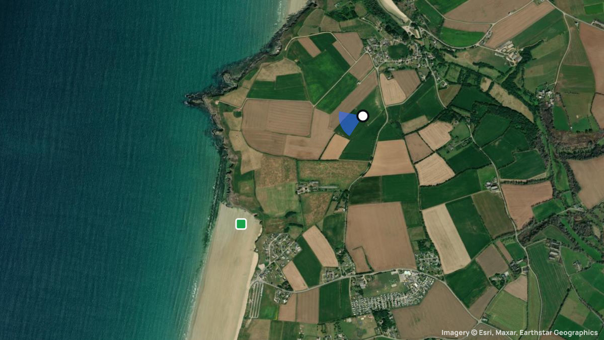 Satellite map of Kervel with its launches and landings