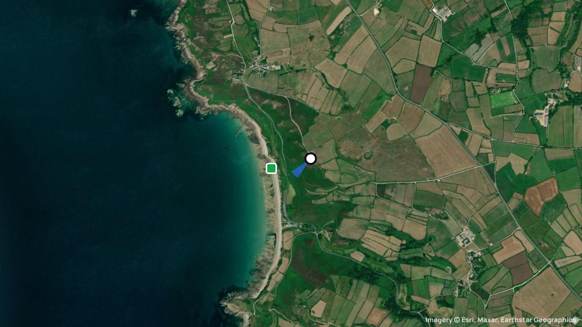 Satellite map of Ecalgrain with its launches and landings