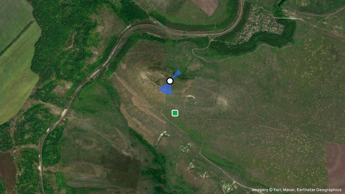 Satellite map of Saratov with its launches and landings