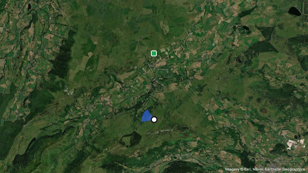 Satellite map of Col de Serre with its launches and landings