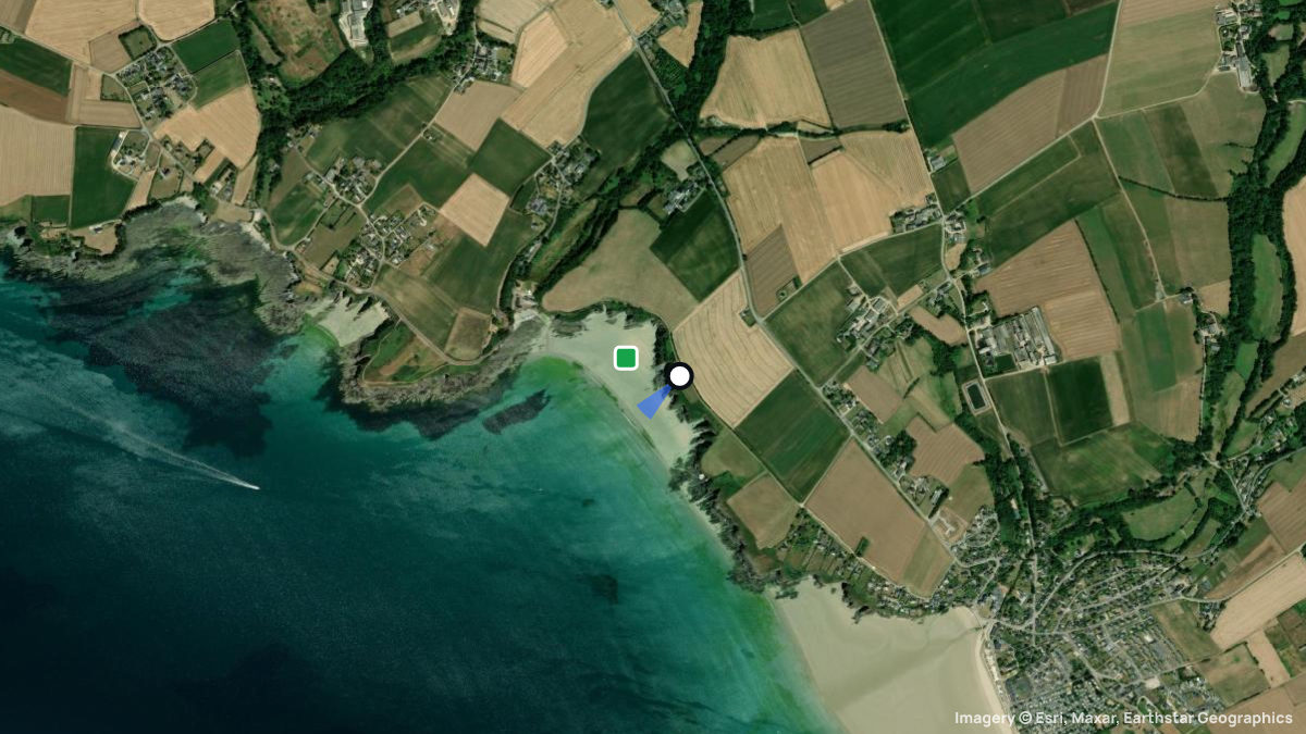 Satellitenkarte von Cameros mit Start- und Landeplätzen