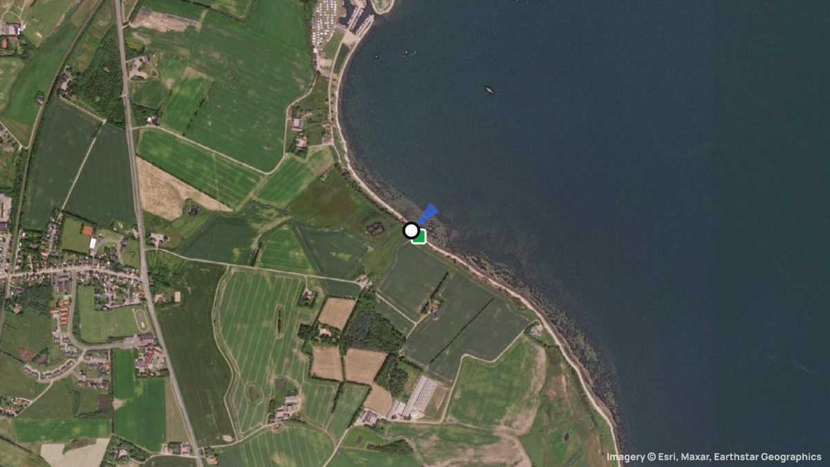 Satellite map of Himlum Fiskerleje with its launches and landings