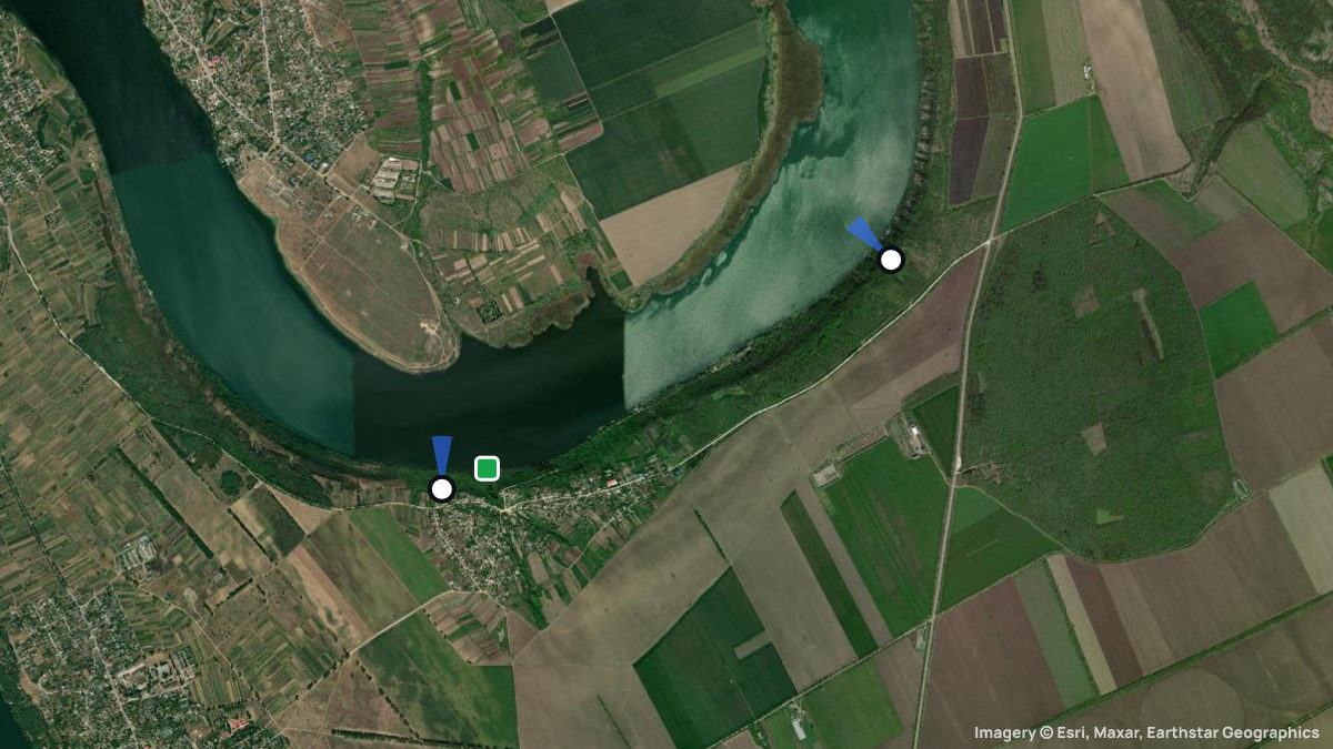 Satellitenkarte von Roghi mit Start- und Landeplätzen