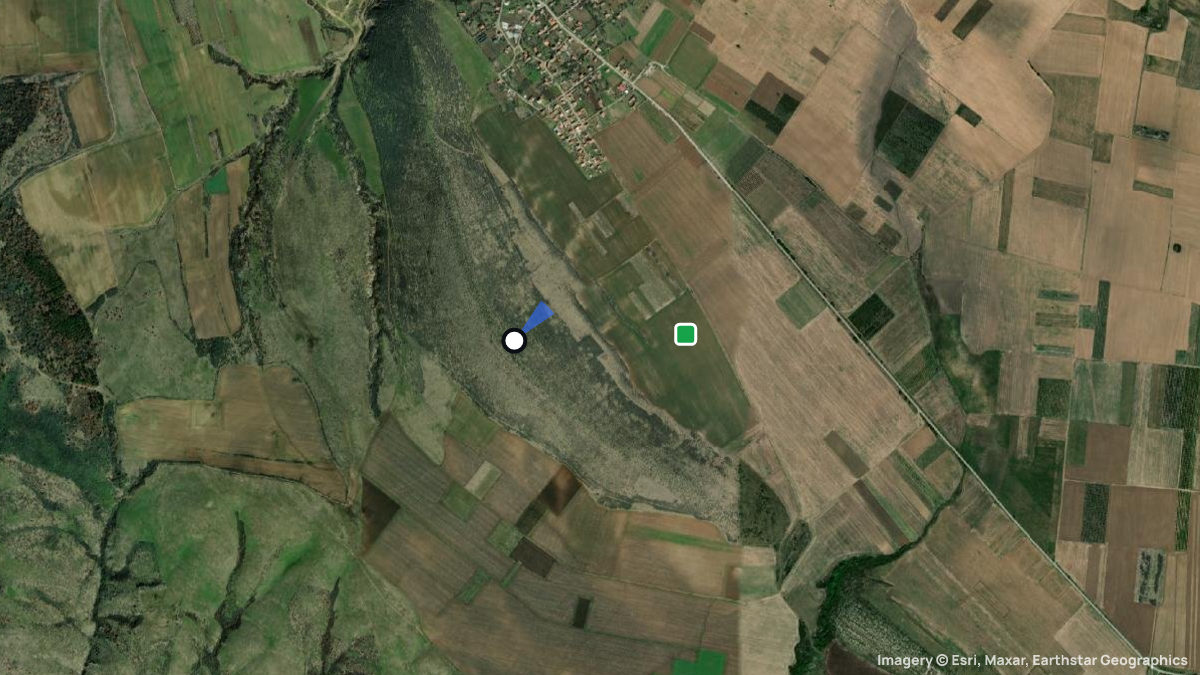 Satellitenkarte von Panaretovtsi mit Start- und Landeplätzen